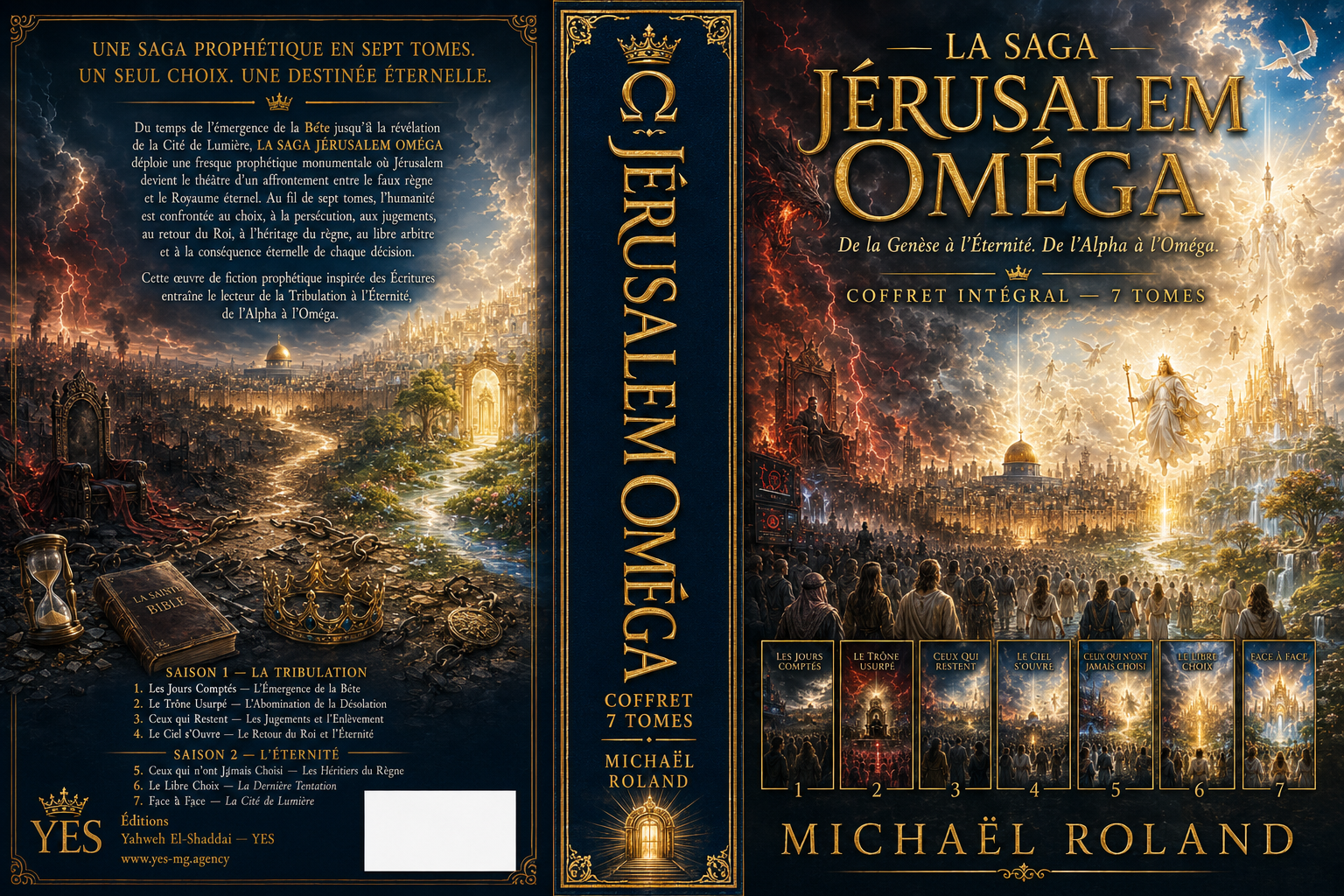 Couverture du coffret La Saga Jérusalem Oméga